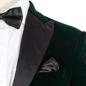 Cavani Rosa Forest Green Slim Fit Velvet Blazer Jacket for Women | Elegant Velvet Dinner Jacket | Perfect for Weddings, Parties & Formal Events