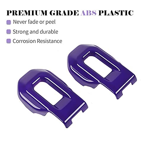 CheroCar Hood Lock Latches Cover for 2018-2021 Jeep Wrangler JL JLU & 2020-2021 Gladiator JT - Dark Purple Jeep Accessories for Off-Road Protection & Style Enhancement