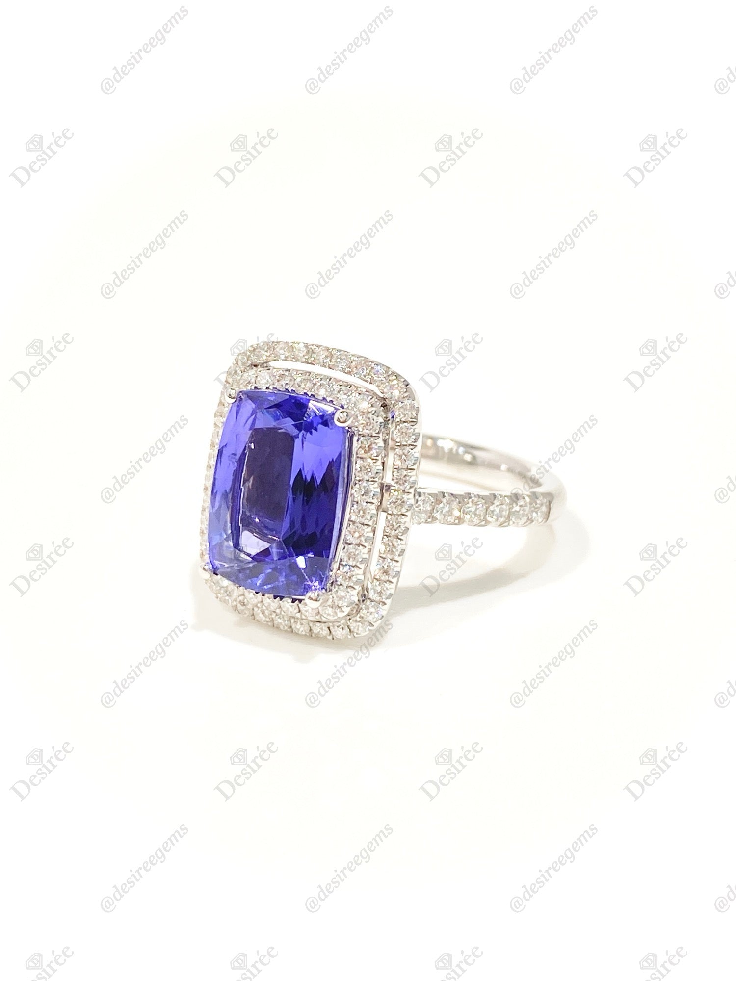 Natural Tanzanite 2.86 Carat Sterling Silver Ring for Women - Elegant Birthstone Jewelry Gift for Anniversary, Engagement & Special Occasions