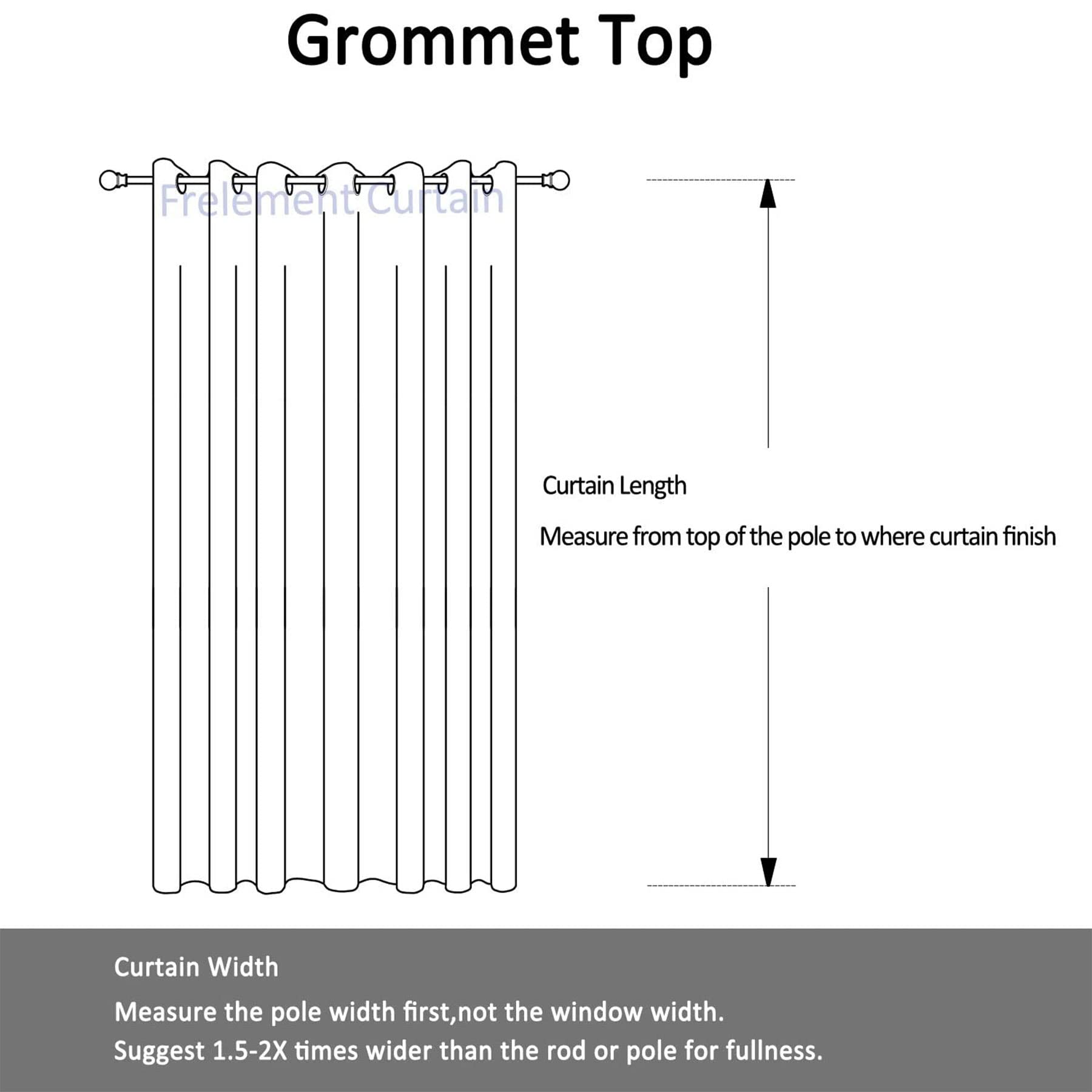 Frelement 100% Blackout Thermal Insulated Linen Curtains - 100 Inch Wide x 96 Inch Long (2 Panels) - Bronze Grommet Top, Noise Reducing, Full Light Blocking for Living Room & Bedroom - Perfect for Home Theater, Nursery, and Shift Workers (Chocolate Brown)