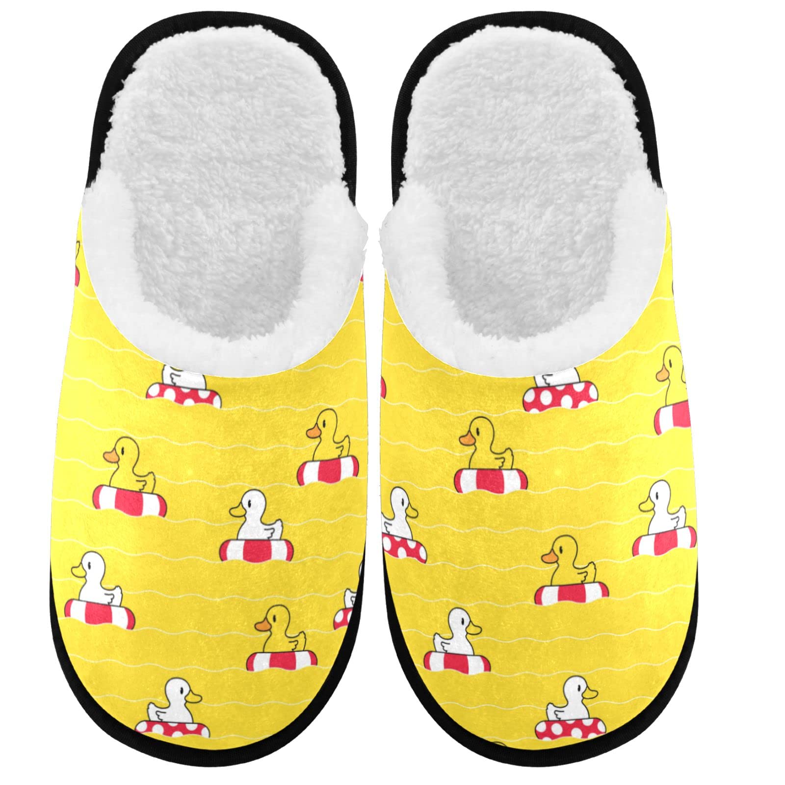 Visesunny Memory Foam Slippers for Women & Men - Winter Warm Cotton House Slippers, Cozy Indoor/Outdoor Shoes with Non-Slip Sole - Perfect for Home, Bedroom, Lounge & Backyard Use