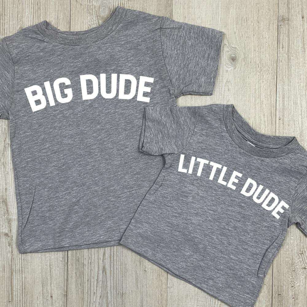 CLR Dude & Little Dude Matching Father and Son T-Shirts (MRK X) - Perfect for Family Outings and Photo Shoots