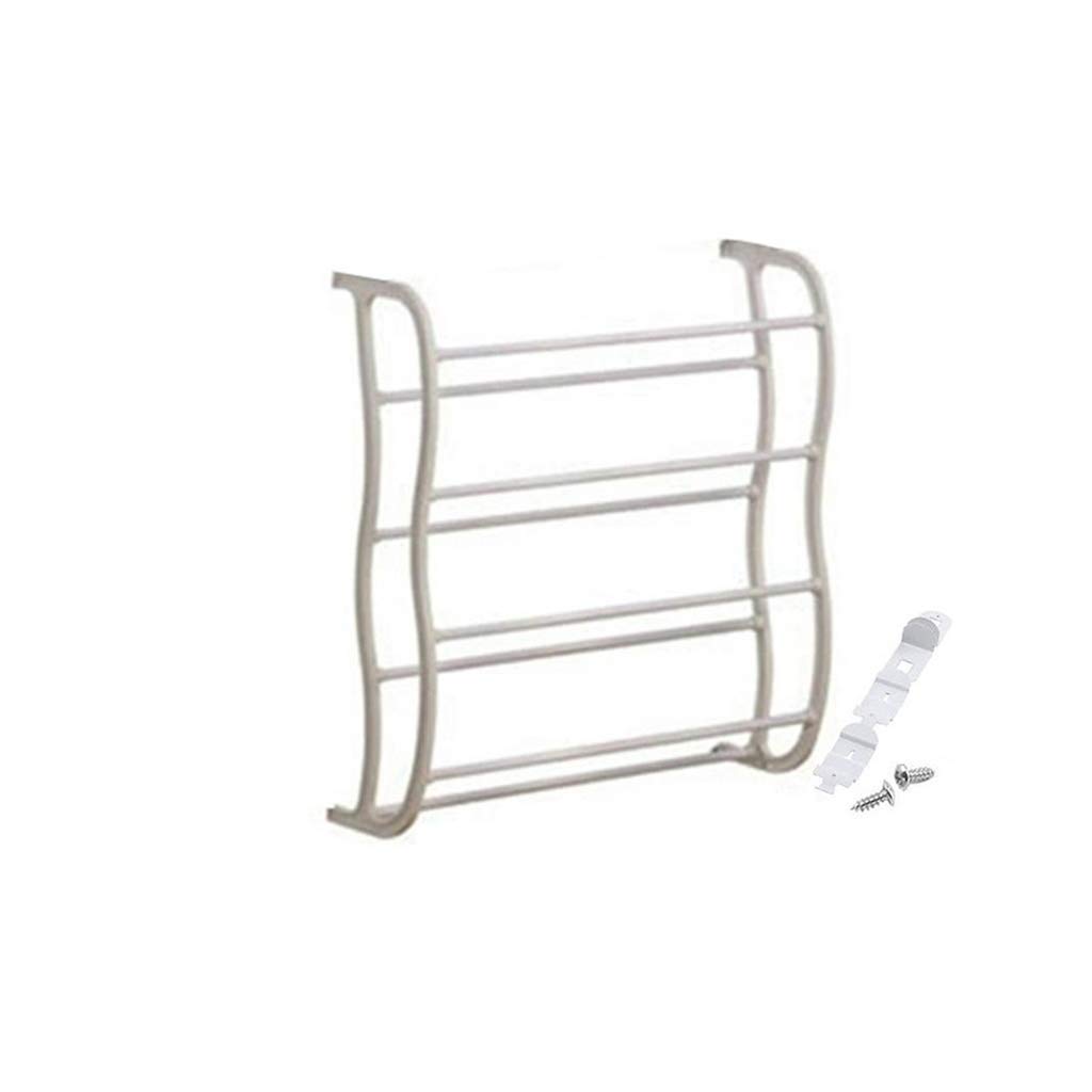 KXA White 4-Tier Over The Door Shoe Rack Organizer - Space Saving Hanging Shoe Storage for 12 Pairs, Sturdy Plastic & Metal Design - Perfect for Closets, Bedrooms, Dorms & Small Spaces