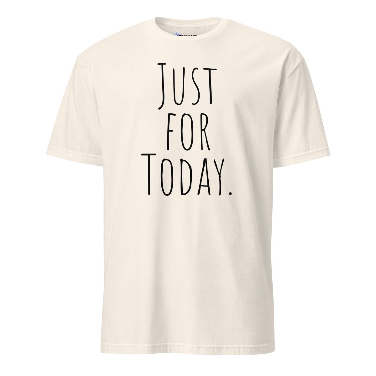 Just for Today Essential Tee - Simple Sobriety & Mindfulness Shirt for Recovery & Meditation | Comfortable Cotton T-Shirt for AA Meetings, Yoga & Daily Wear