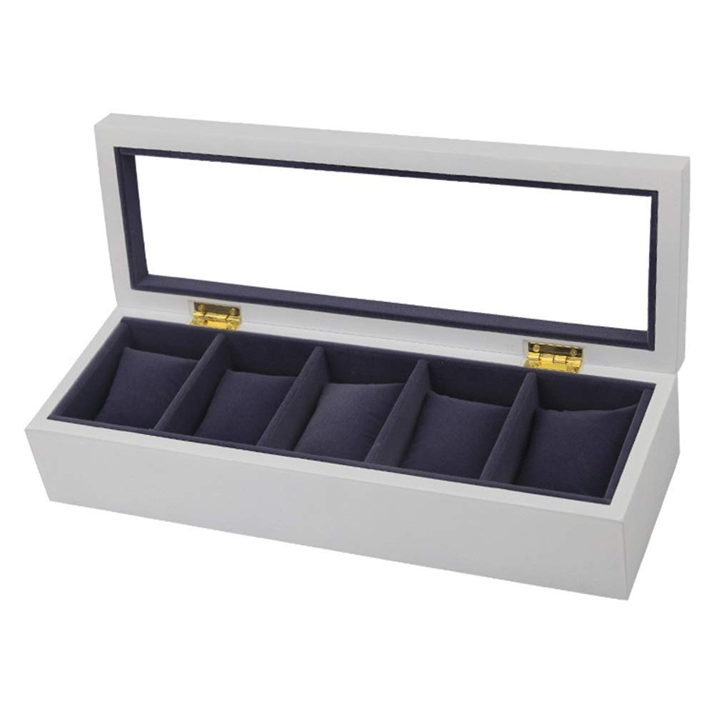 Wooden Watch Display Case for Jewelry & Ashes Keepsake - Black Spray Paint Finish - Perfect for Watch Collections, Jewelry Storage & Pet Memorial Urns - Ideal for Funeral Display & Home Organization