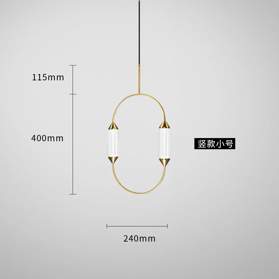 Minimalist Modern Rodio Pendant Light - Sleek Scandinavian Style Hanging Lamp for Kitchen Island, Dining Room & Bedroom Lighting