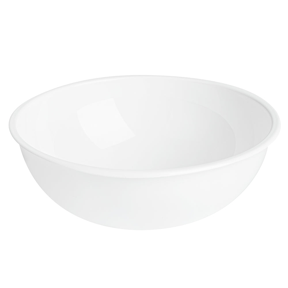 21 oz White Plastic Food Storage Containers with Lids - 6.75