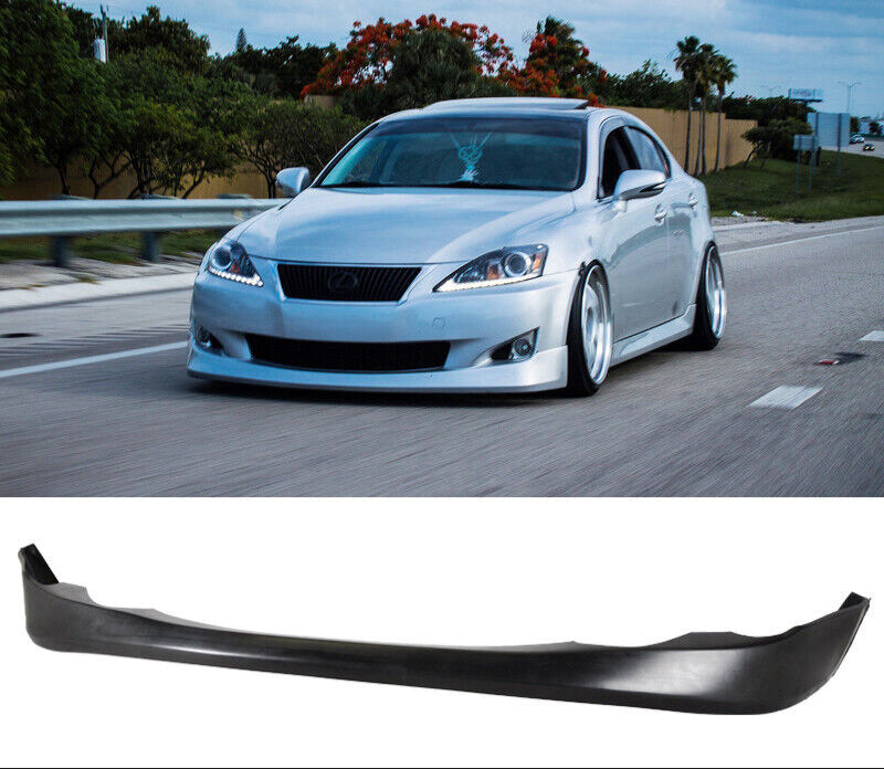 Votex Style PU Front Bumper Lip Spoiler for 2009-2010 Lexus IS250 IS350 Sedan - Enhance Aerodynamics & Sporty Look for Street Racing & Car Shows