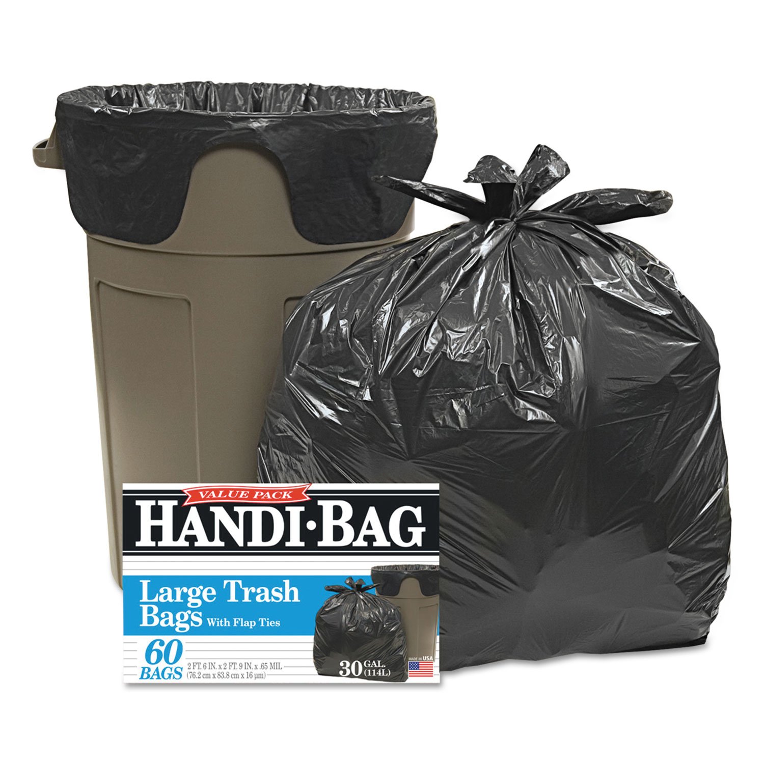 Webster Handi-Bag Wastebasket Bags - 100 Count Small Trash Can Liners for Bathroom, Office & Kitchen - Leakproof & Durable Garbage Bags for Small Trash Cans