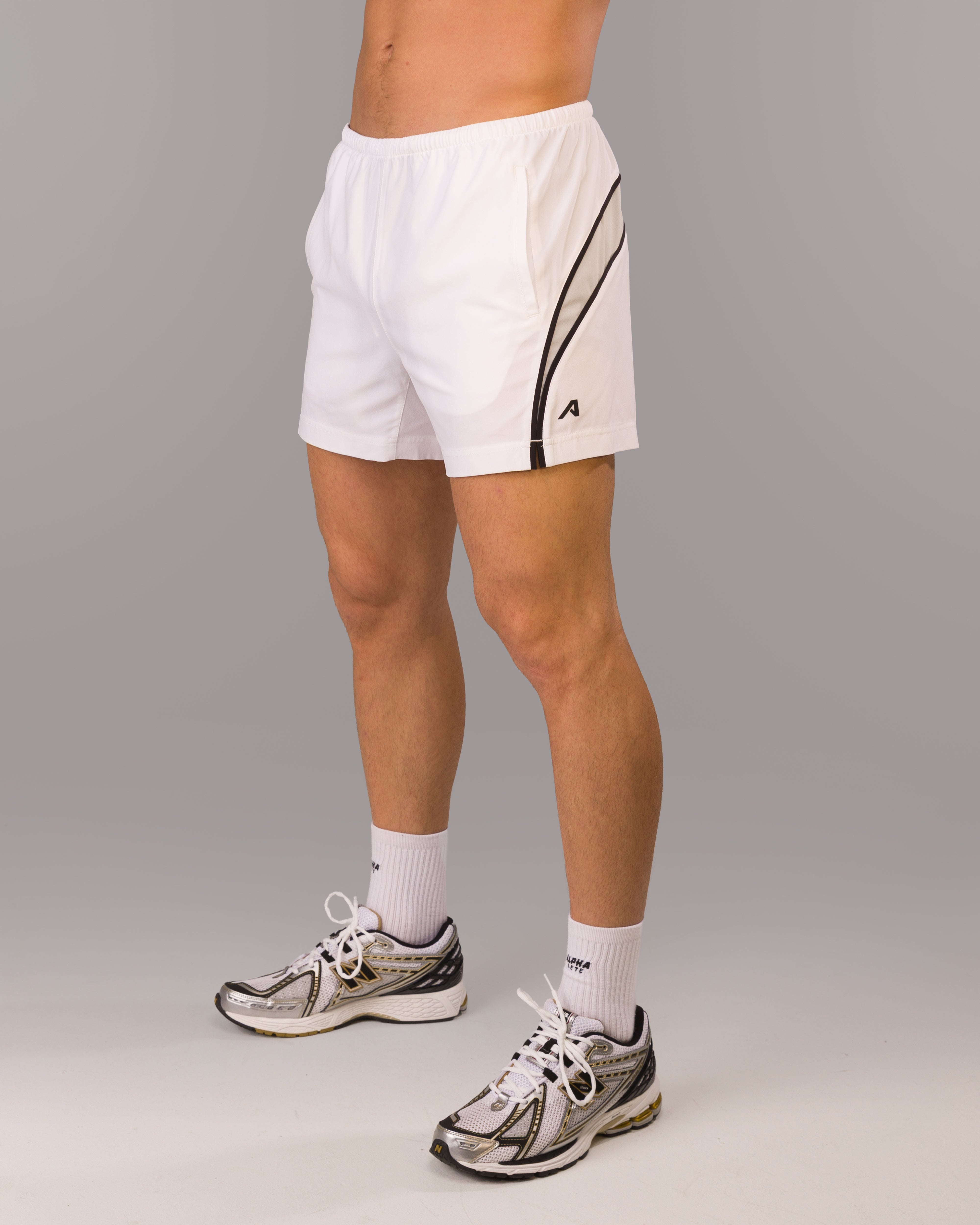 Dynamic Panel Short White - Lightweight & Stylish Women's Shorts for Summer Casual Wear | Perfect for Beach, Yoga & Outdoor Activities