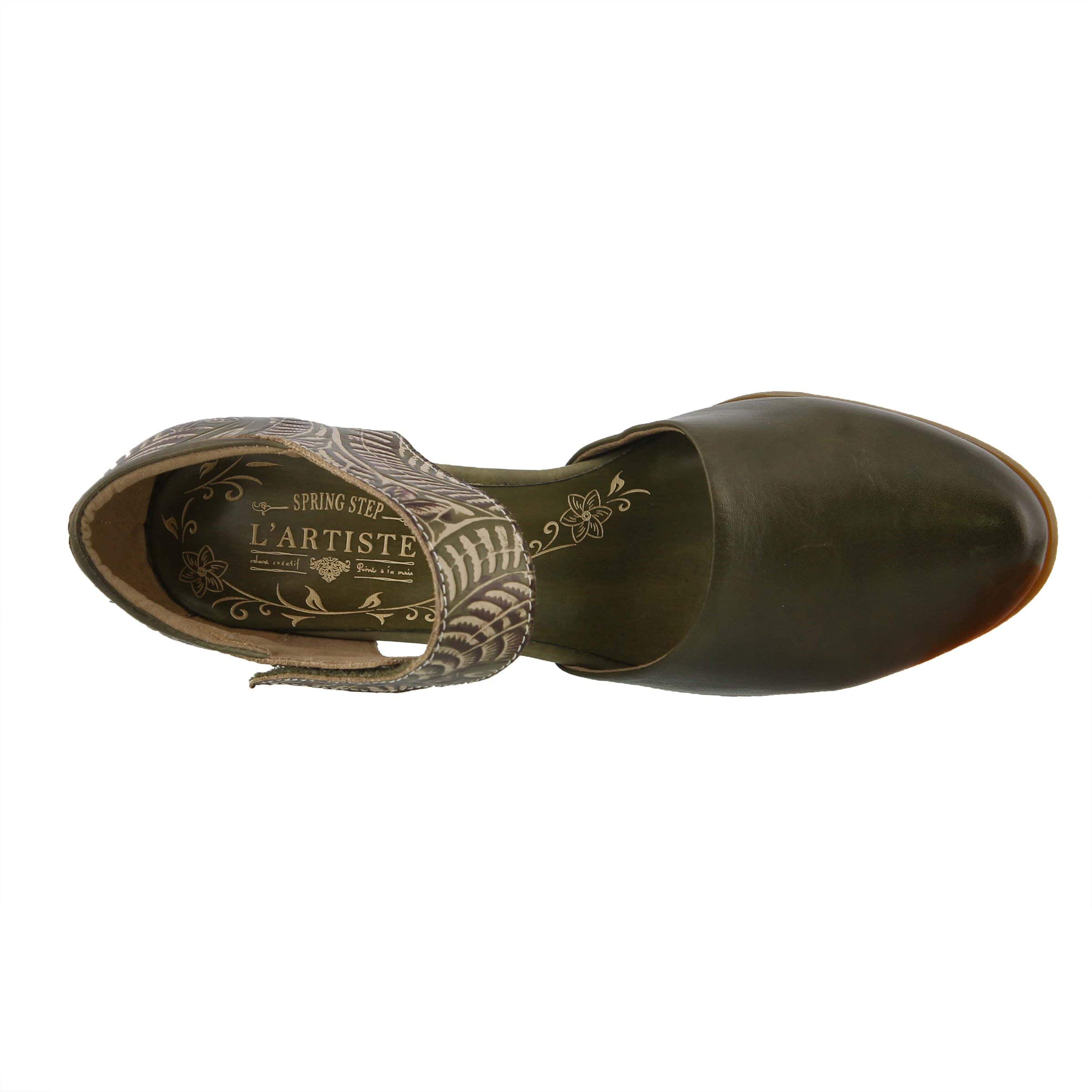 Spring Step L'Artiste Women's Comfortable Toolie Pump - Stylish Low Heel Dress Shoes for Work, Office & Special Occasions