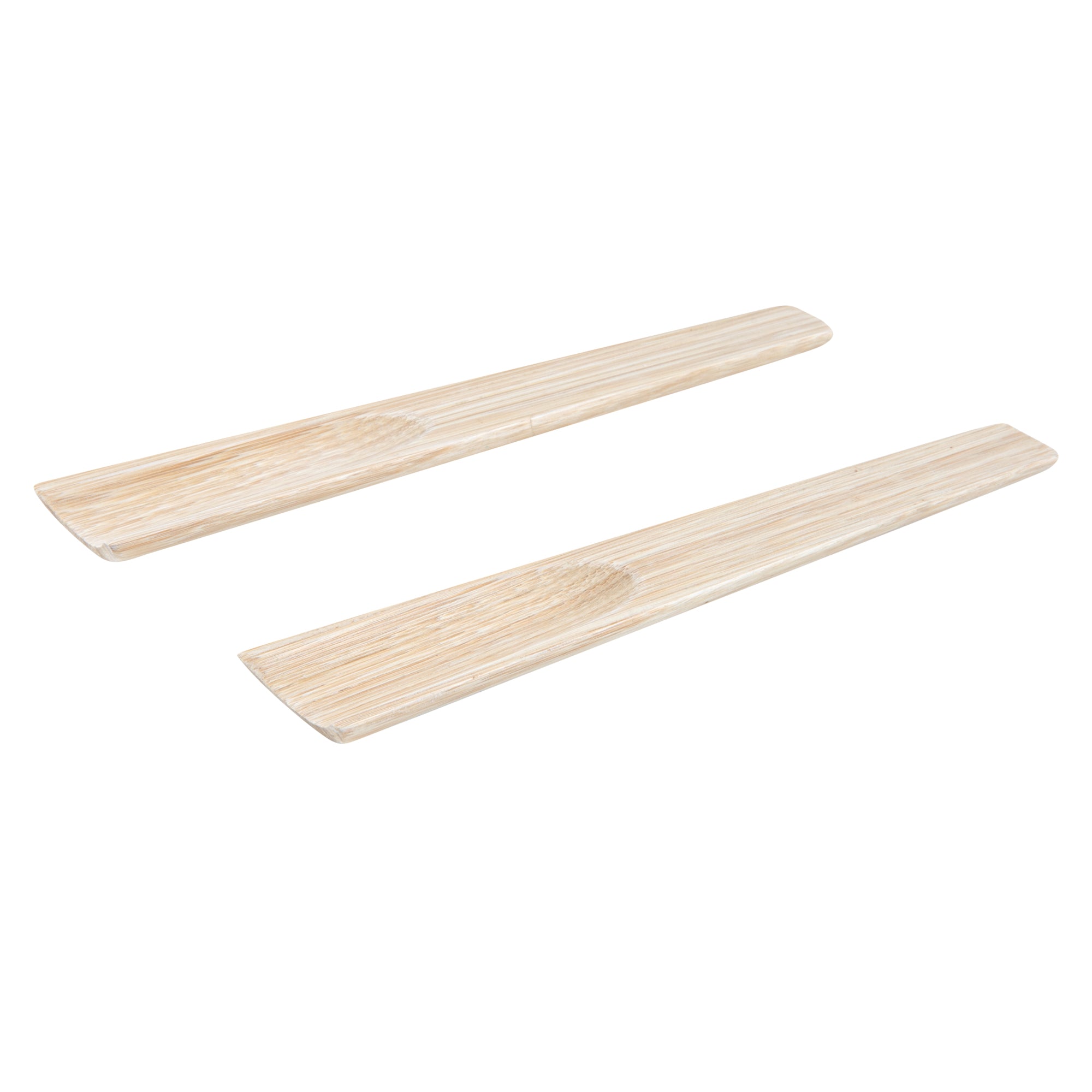 Bambuddha Natural Spun Bamboo Salad Servers Set - 2 Piece Eco-Friendly Utensils for Healthy Eating (9.75 Inches) | Perfect for Organic Salads, Vegan Dishes & Picnic Parties