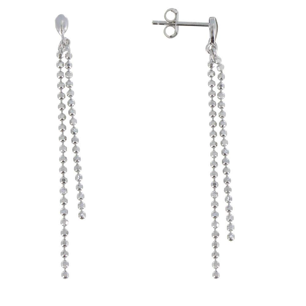 Simple Sterling Silver Ball Earrings - Elegant Wire Hoop Earrings for Women | Perfect for Everyday Wear, Parties & Gifts