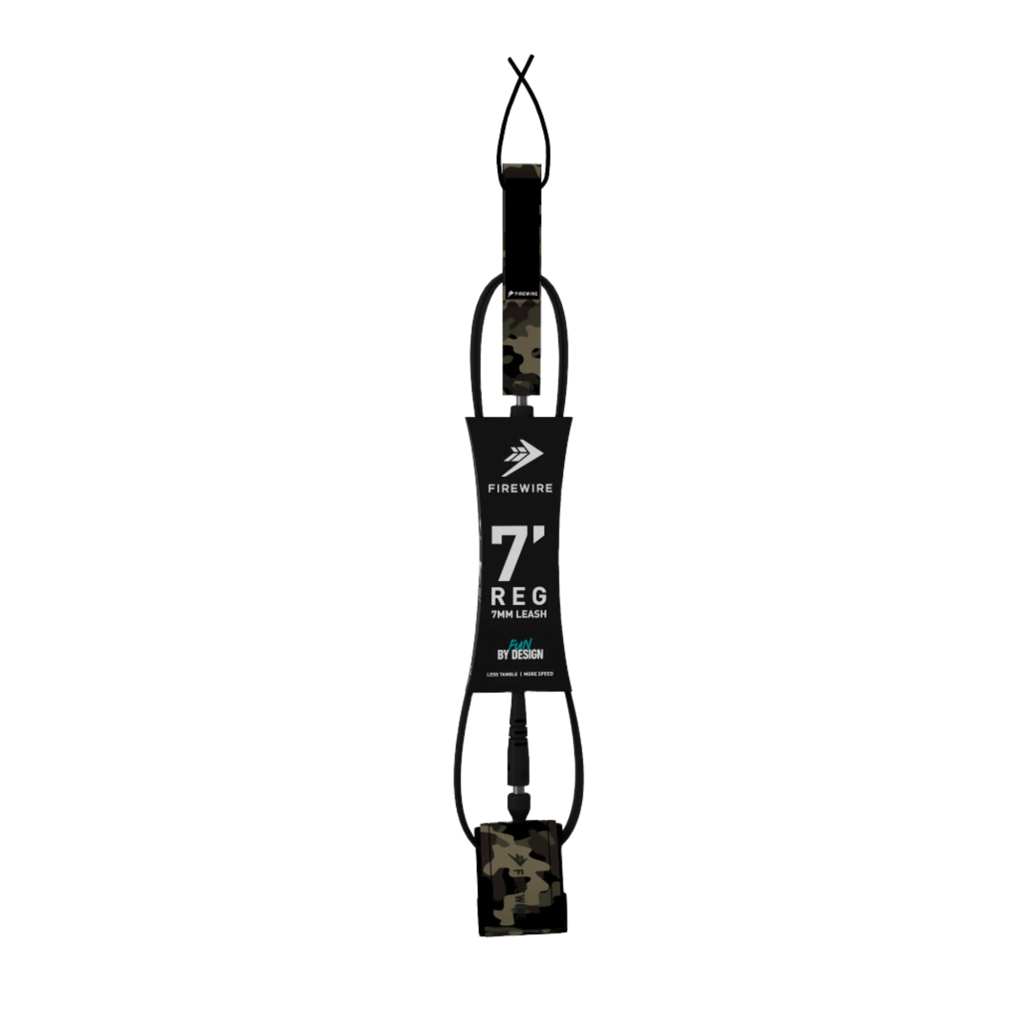 **Firewire 7'0 All Day 7mm Camo Surfboard Leash - Durable & Comfortable for All-Day Surfing, Perfect for Waves & Beach Adventures**