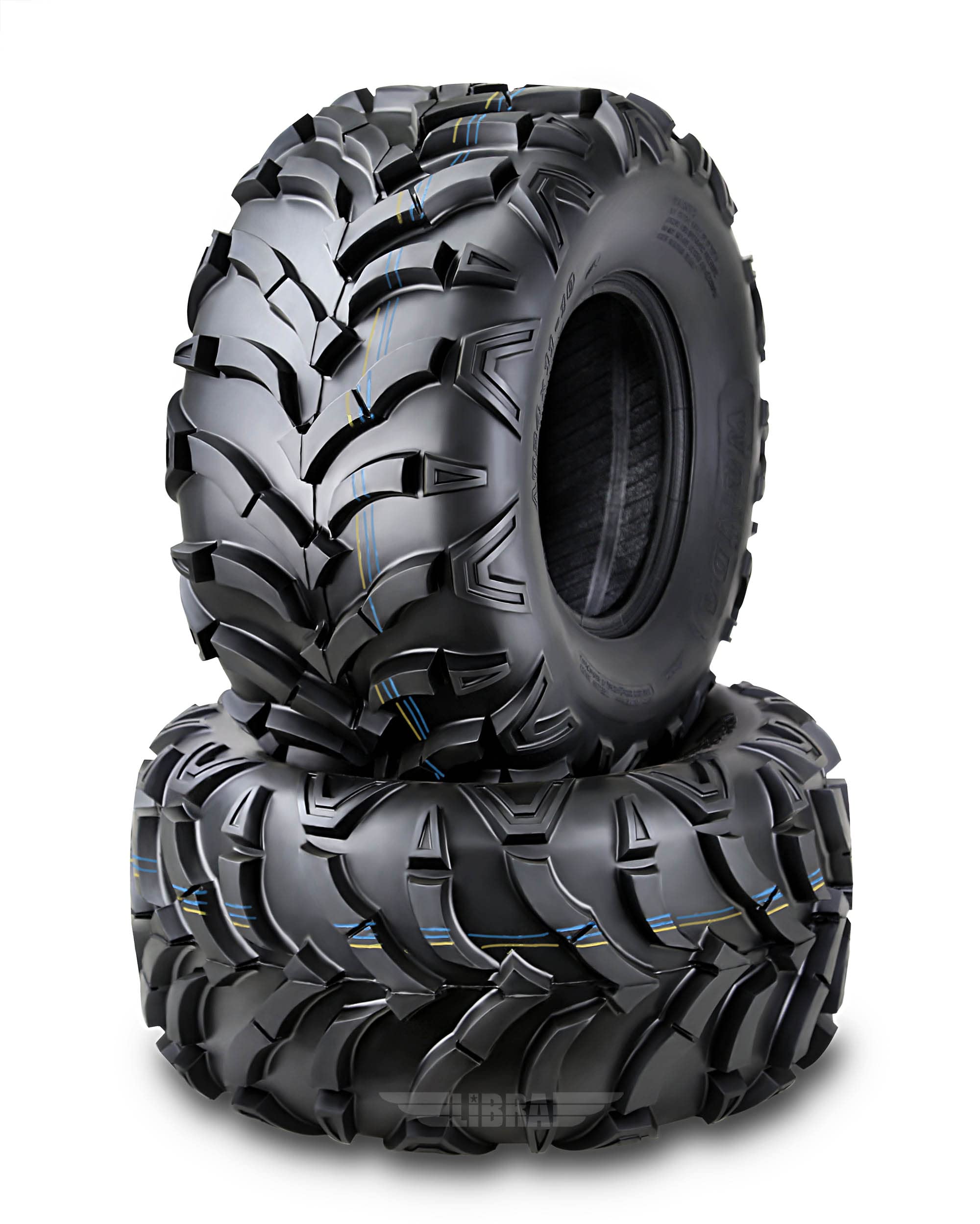 WANDA 2 New ATV/UTV Tires 24x11-10 6PR P341-10245 - All-Terrain Off-Road Tires for Mud, Sand & Trail Riding