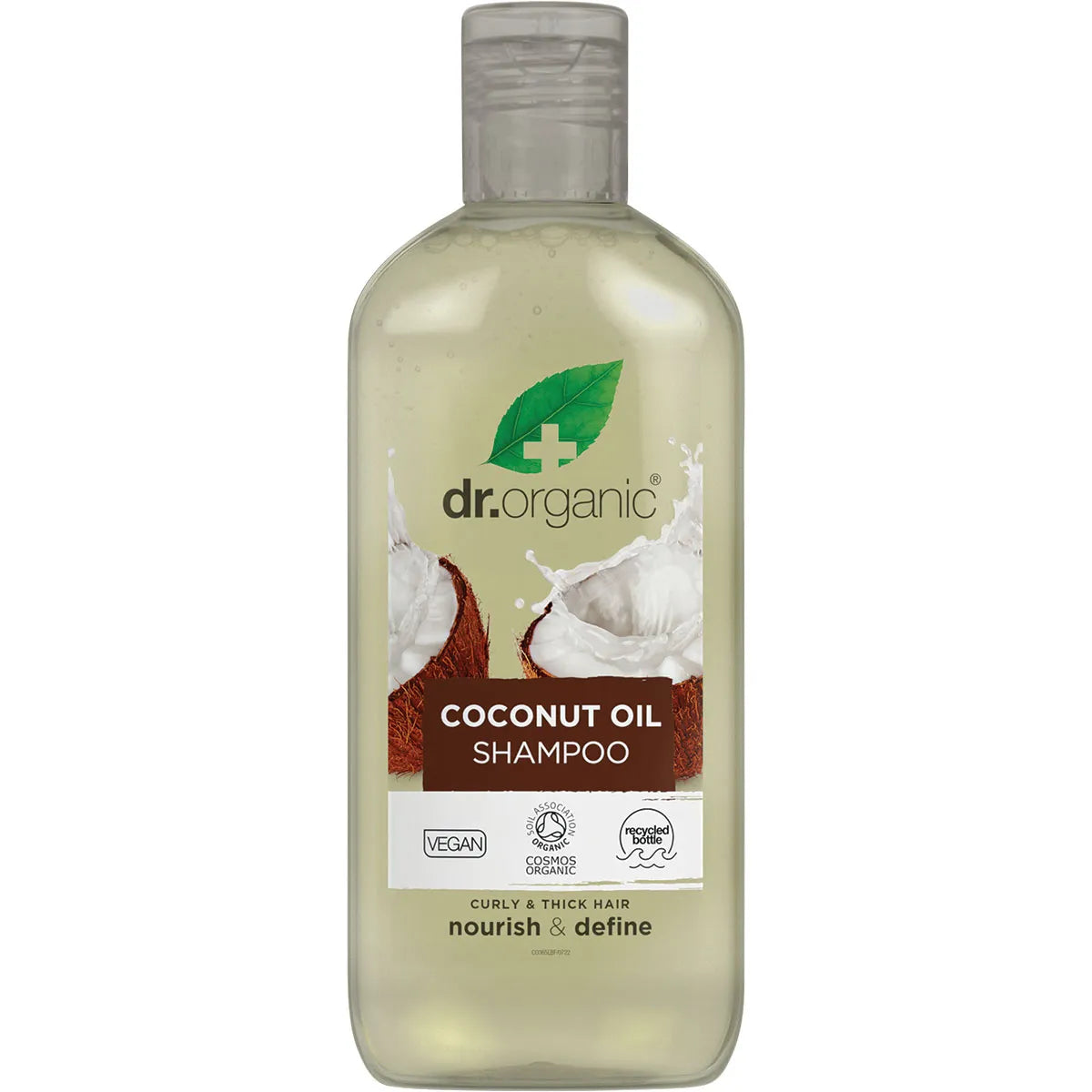 Dr Organic Shampoo with Organic Virgin Coconut Oil - Sulfate Free & Natural Hair Care for Dry, Damaged Hair - Perfect for Daily Use & Scalp Nourishment