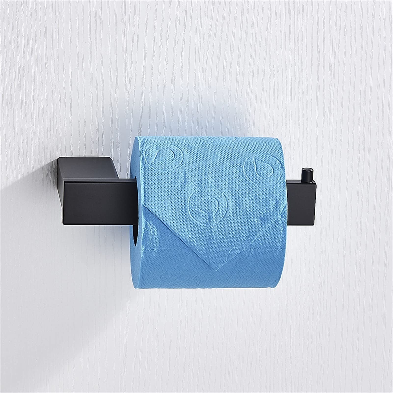 Anti-Slip Safety Shower Handrail - Wall Mounted Bathroom Handle with Tissue Holder & Towel Rack - Durable Black Bathroom Accessories Set for Elderly & Disabled (Perfect for Showers, Bathtubs & Wet Rooms)