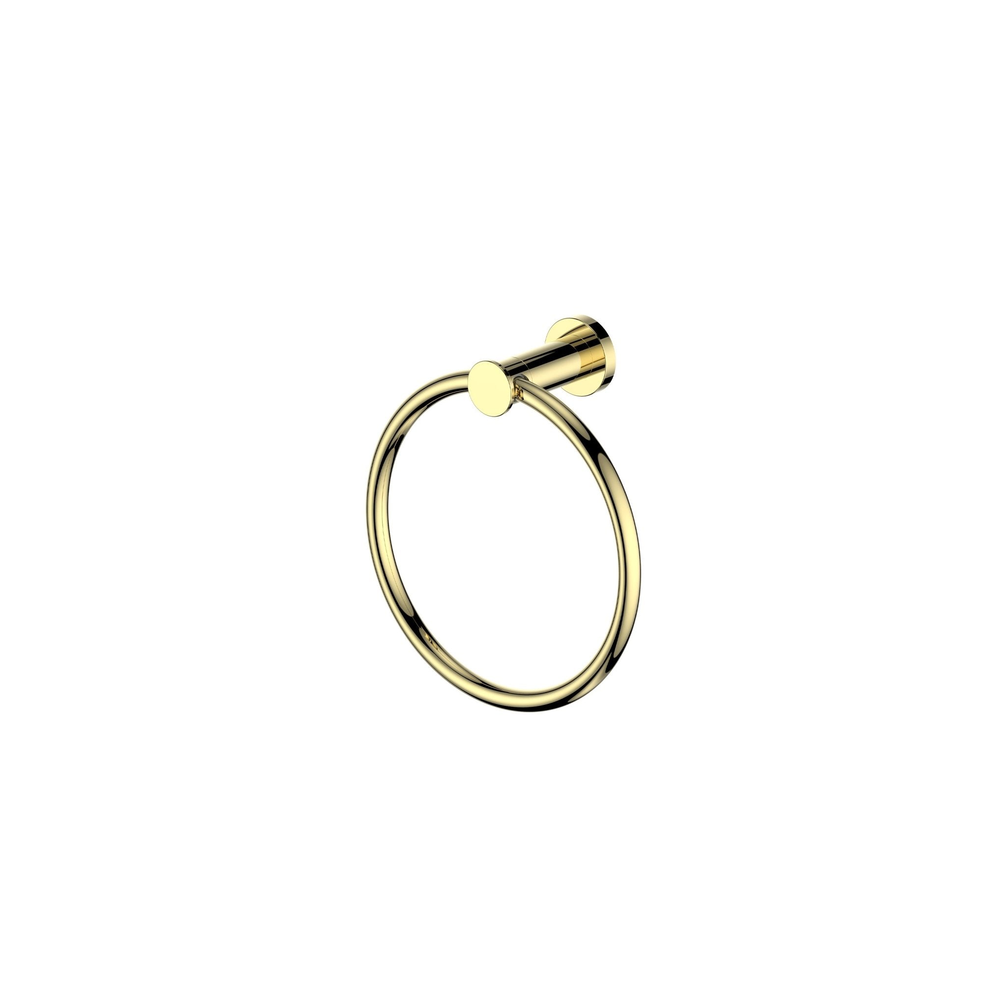 ZLINE Emerald Bay Polished Gold Towel Ring - Bathroom Accessory for Elegant Home Decor (EMBY TRNG PG) | Perfect for Spa, Luxury Bathrooms & Guest Rooms
