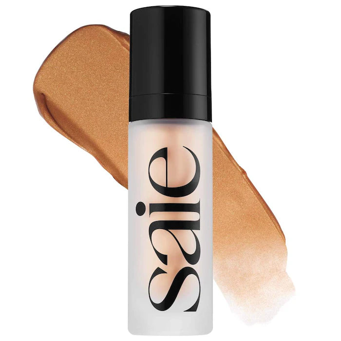 Saie Glowy Super Gel - Lightweight Dewy Multipurpose Highlighter for Face & Body | Natural Glow Makeup for Everyday Wear & Special Occasions