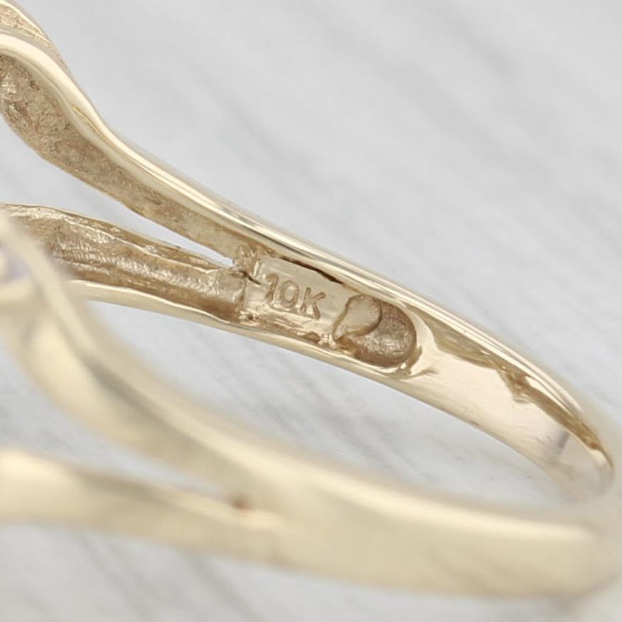 0.20ctw Diamond Cluster Ring in 10k Yellow Gold - Size 7.25 - Perfect for Engagement, Anniversary & Special Occasion Gifts