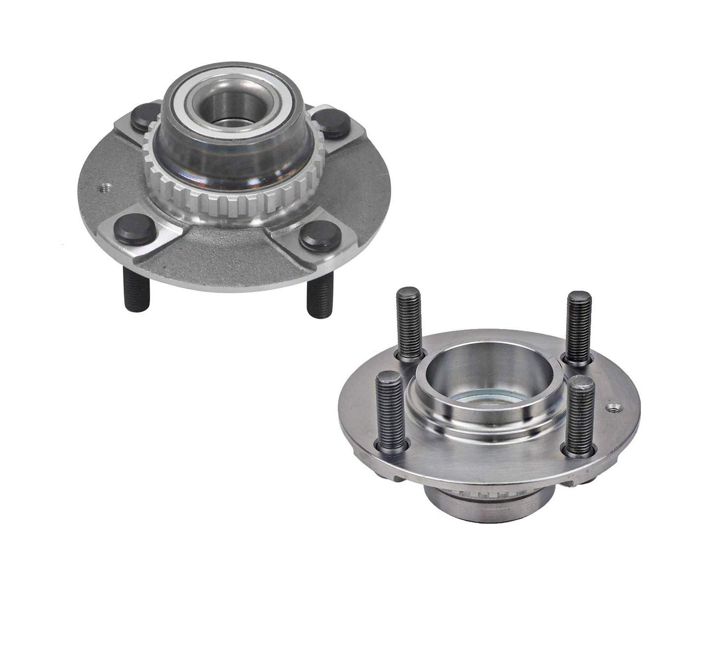 Pair of 2 Rear Wheel Hub and Bearing Assemblies for 1997-1999 Hyundai Accent - Perfect for Smooth Ride & DIY Car Repairs
