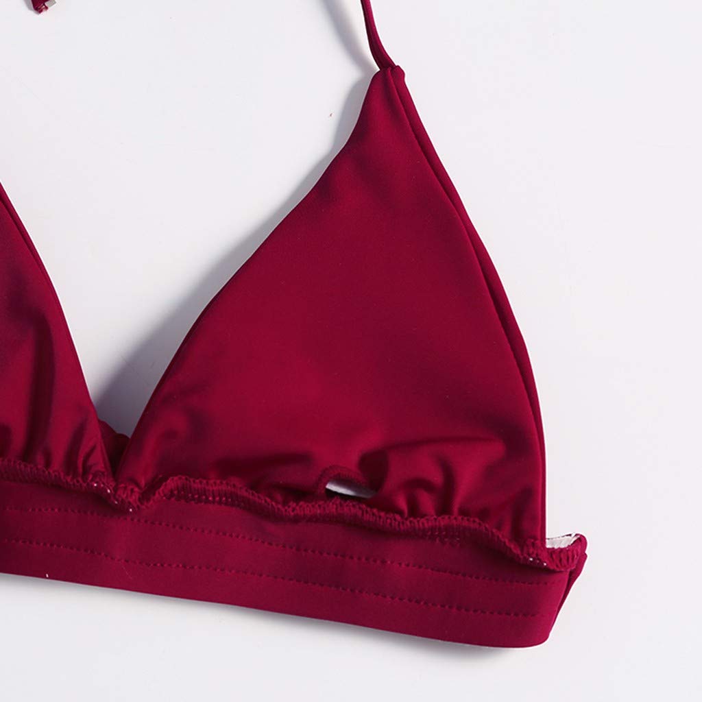 HHmei 2019 Sexy Women's Swimsuit - V-Neck Bandage Bikini Set, High Waist Two Piece Bathing Suit for Women, Perfect for Beach Vacation, Pool Party & Summer Swimwear