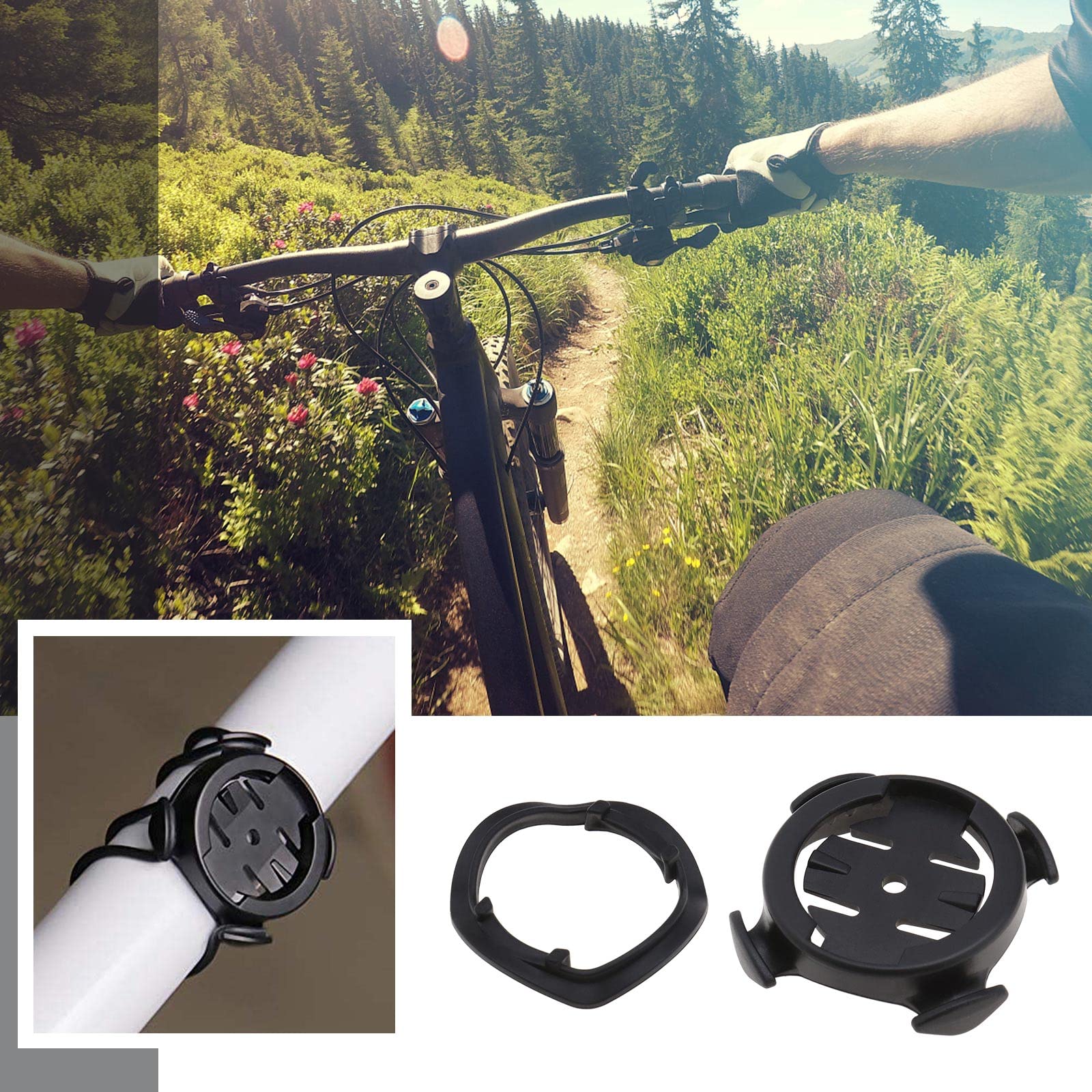 Universal Bike Computer Mount Holder for Garmin Edge 510/520/1000/800/810/200/500 & iGS618 - Waterproof Cycling Speedometer GPS Bracket for Road & MTB Bikes - Perfect for Training, Commuting & Outdoor Adventures