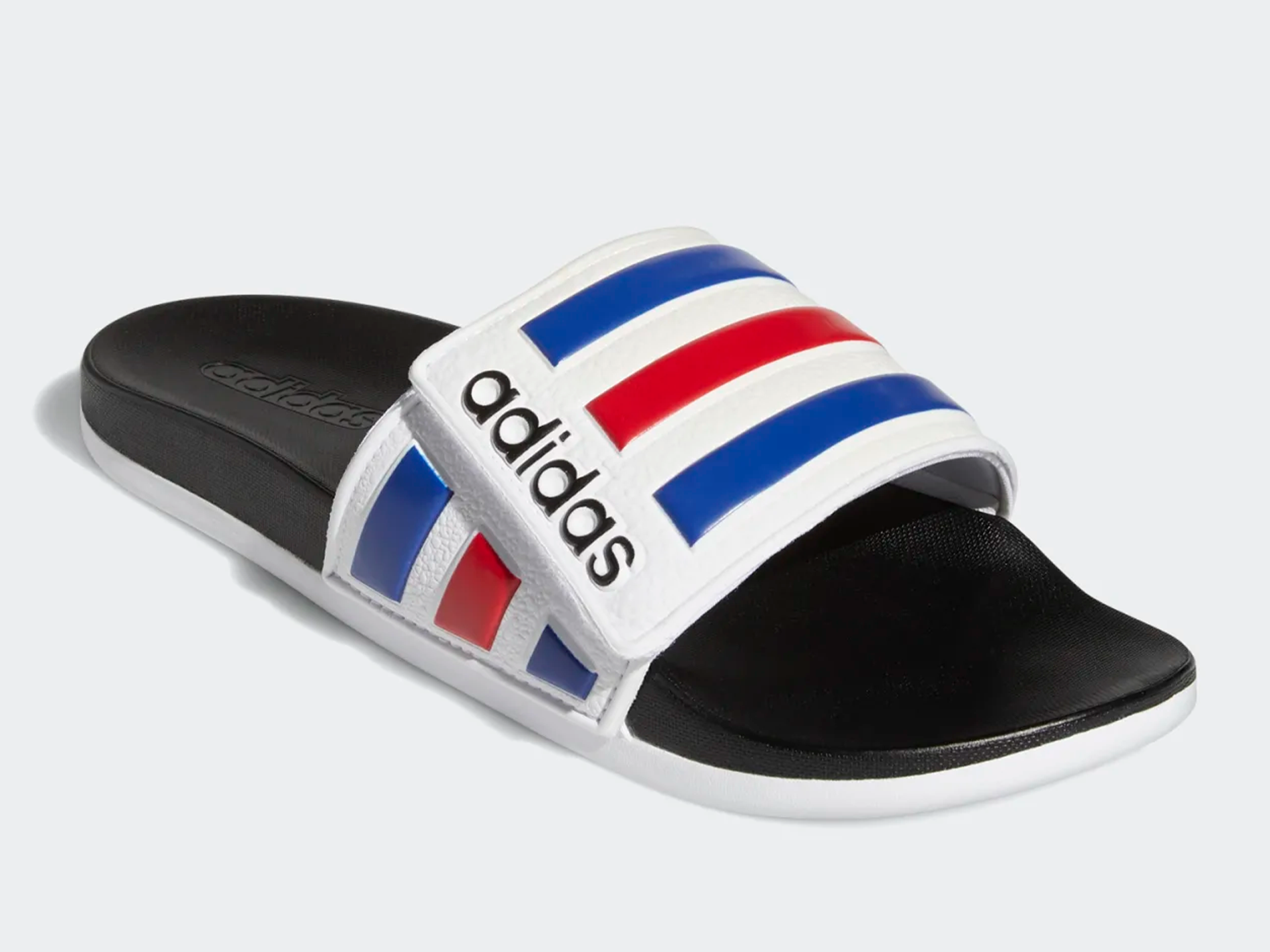 Adidas Men's Adilette Comfort Adjustable Slide Sandals - Lightweight Athletic Slides for Pool, Beach, Gym & Casual Wear