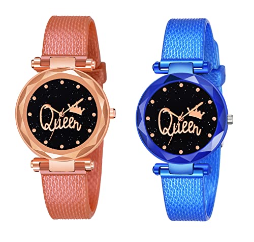 Rose Gold and Blue