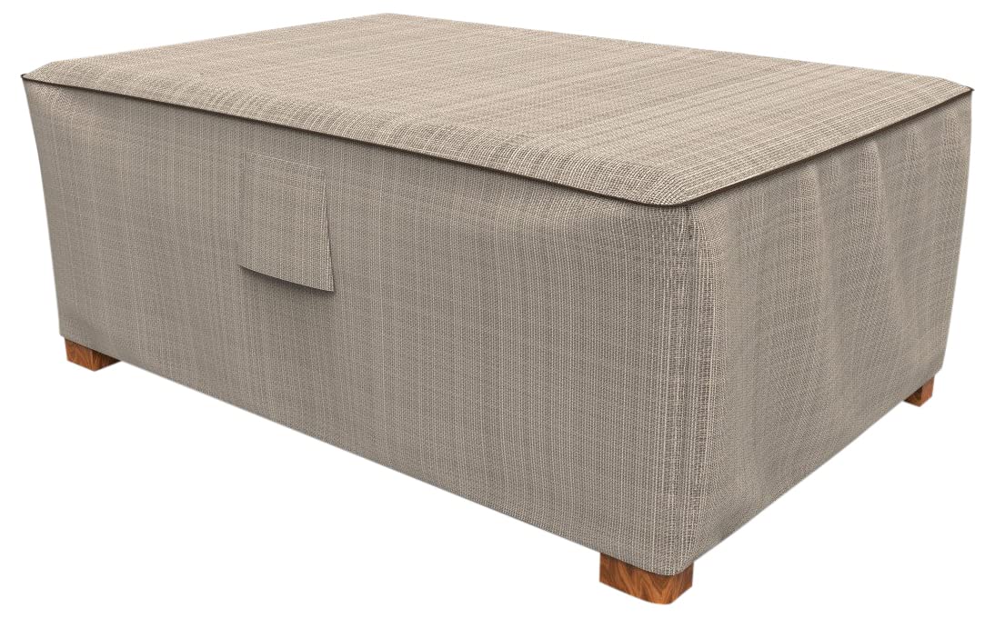 English Garden Patio Ottoman Cover - Heavy Duty Waterproof Outdoor Furniture Protector for Sofa, Chair & Cushions | All-Weather Protection for Patio, Deck & Garden Use