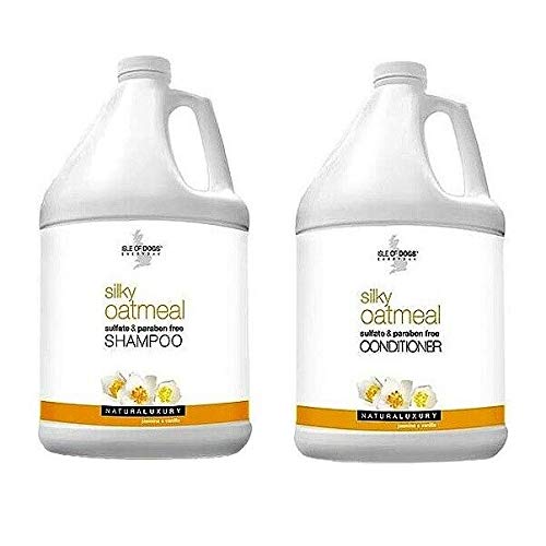 MPP Silky Oatmeal Dog Shampoo & Conditioner Set - 2 Gallon Bottles for Sensitive Skin & Coat Care | Gentle Daily Use for Bathing & Grooming at Home
