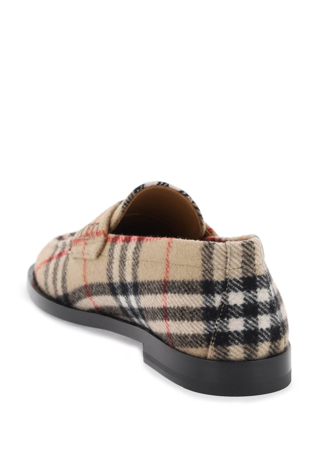 Burberry Wool Felt Moccasin Shoes for Men & Women - Classic Luxury Loafers for Casual Wear, Office & Travel