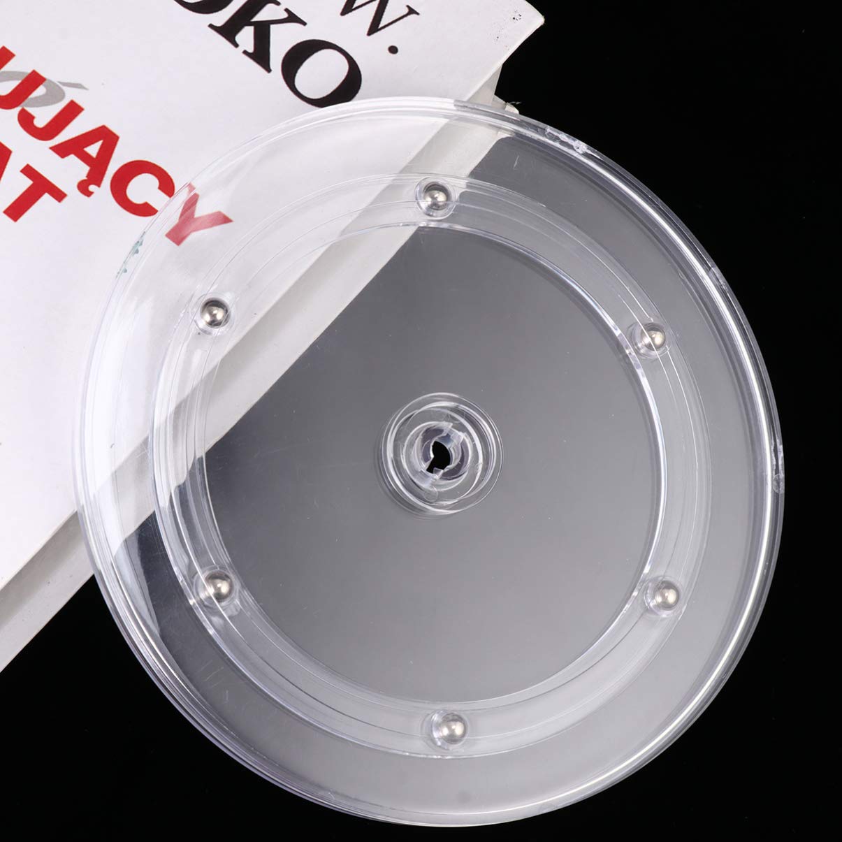 DOITOOL 7-Inch Acrylic Cake Turntable - Revolving Cake Stand for Baking, Decorating & Pastry Making - Durable Rotating Cake Decorating Stand for Home Bakers & Professional Chefs (Perfect for Birthday Cakes, Wedding Cakes & Dessert Presentation)