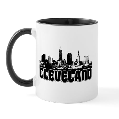 White/Black Inside - Cleveland Skyline Mug