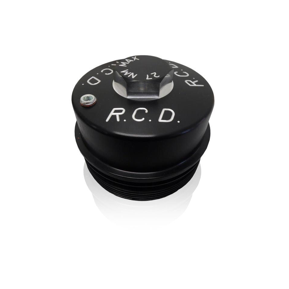 6.4L Ford Power Stroke Billet Aluminum Upper Fuel Filter Cap - High Performance Replacement Part for Diesel Trucks - Perfect for Off-Roading, Towing & Heavy-Duty Applications