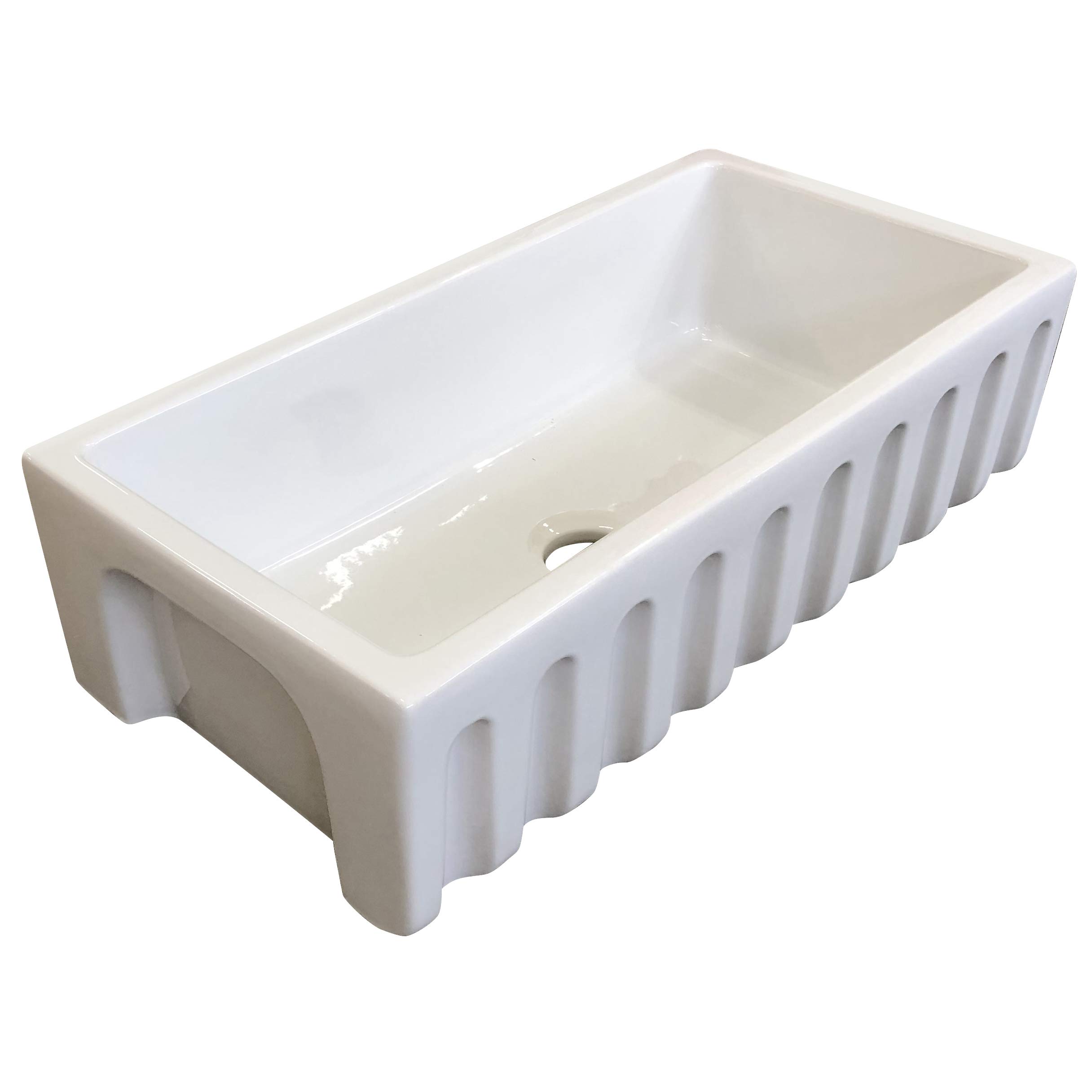 Premium Fireclay Farmhouse Kitchen Sink - 36