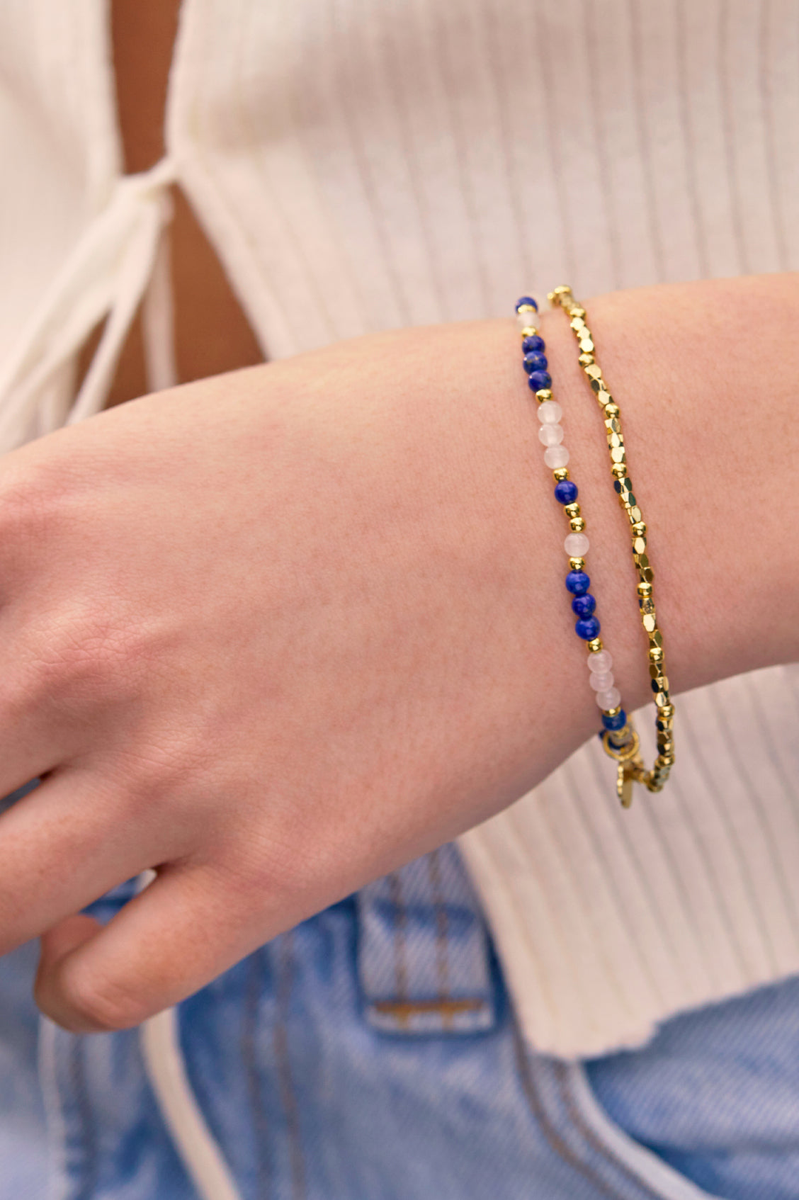 Stylish Coco and Gemstone Bracelet Set for Women - Elegant Beaded Handmade Jewelry Gift for Birthday, Anniversary & Everyday Wear