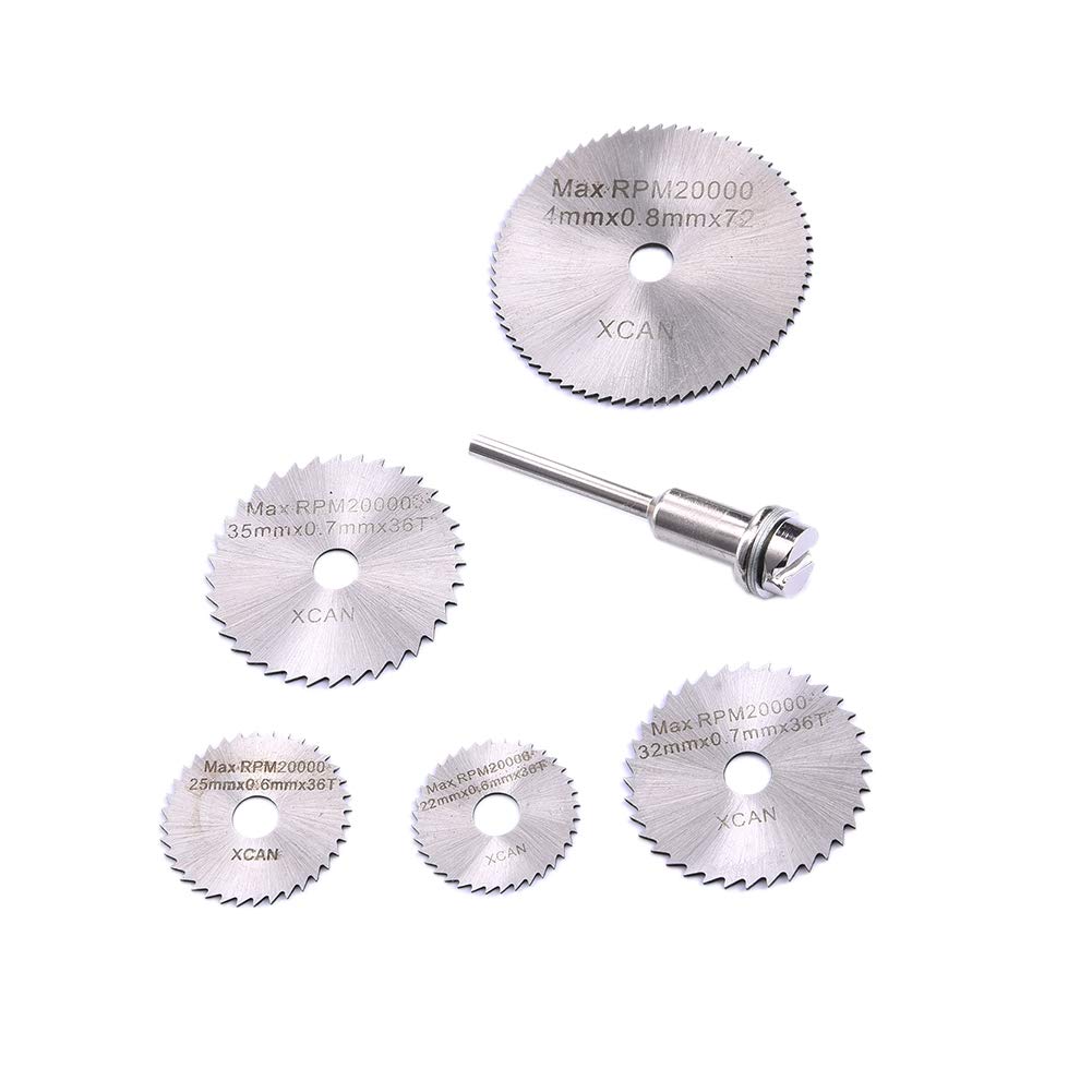 Rongon 6-Piece Circular Saw Blade Set - High Precision Wood Cutting Blades for DIY Projects, Carpentry & Woodworking | Perfect for Plywood, Hardwood & Softwood Cutting