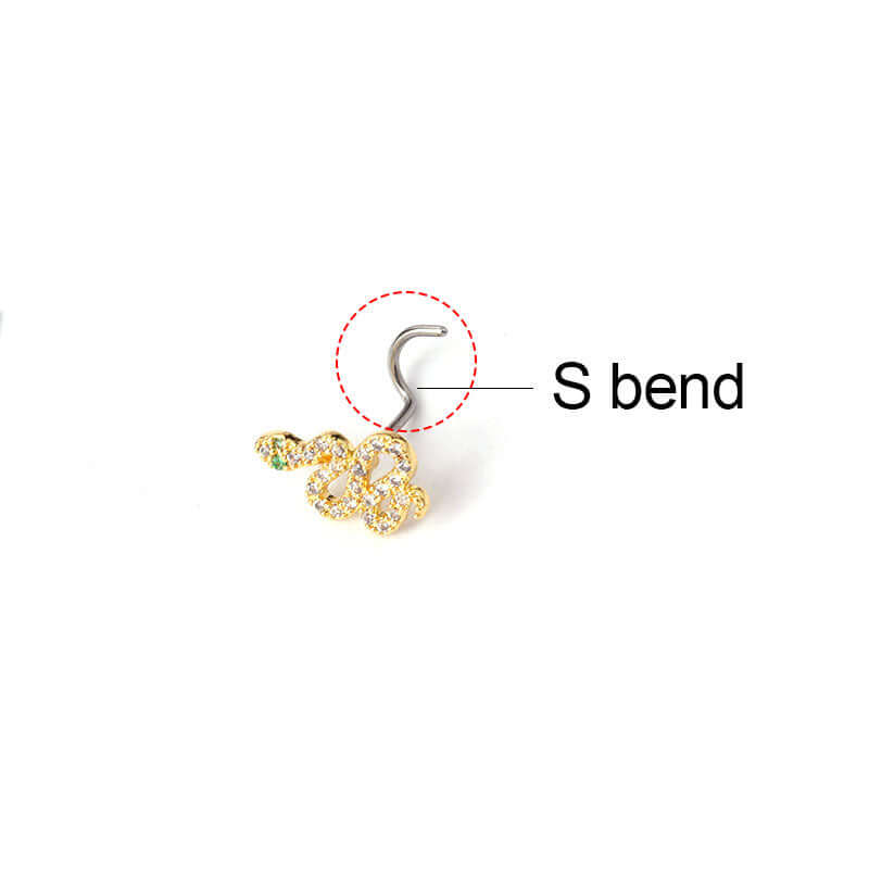 20G L Bend Nose Studs - Hypoallergenic Surgical Steel Nose Ring Piercing Jewelry for Women & Men - Perfect for Cartilage, Septum & Nostril Piercings | HSPJ632