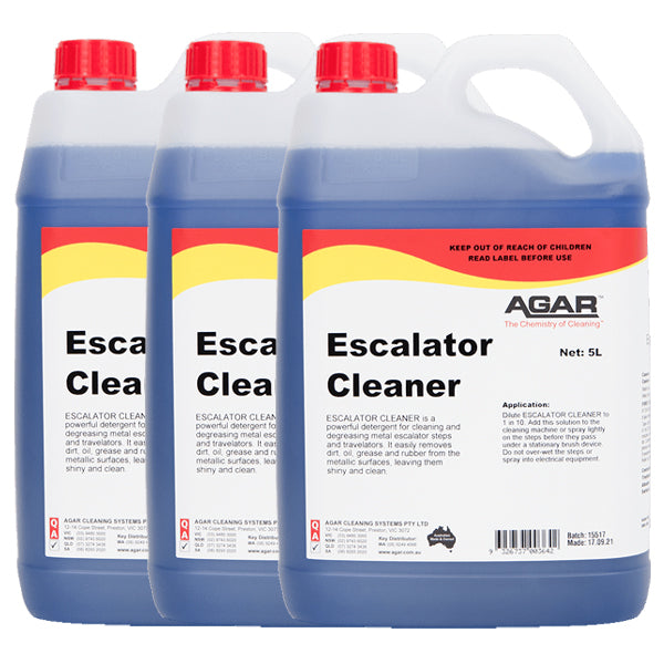 Agar Escalator Cleaner - Powerful Metal Surface Brightener for Escalators, Handrails & Stainless Steel - Ideal for Shopping Malls, Airports & Public Spaces