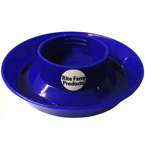 Rite Farm Products Blue Chick Feeder & Waterer With Jars - Durable Poultry Feeding System for Baby Chicks & Small Birds - Perfect for Backyard Coops, Farms & Pet Birds
