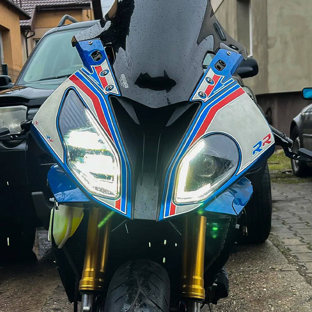 BMW S1000RR 2015-2018 Full LED Headlight Assembly - E Mark Approved - High Performance Motorcycle Headlights for Night Riding & Enhanced Visibility