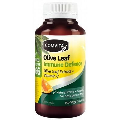 COMVITA Olive Leaf Extract Immune Support Supplement - 150 Vegetarian Capsules for Daily Immune Defense & Wellness
