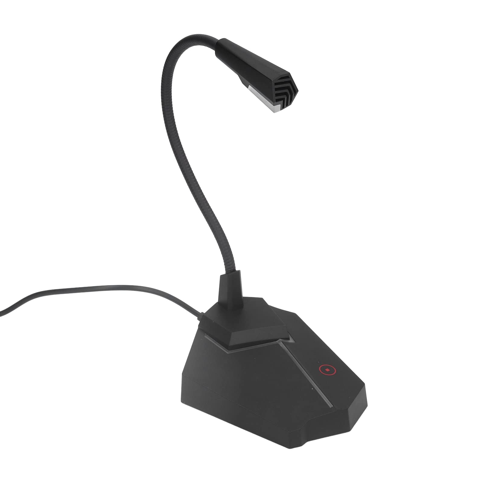 GOWENIC RGB Gaming Microphone - 360° Omnidirectional Sound Pickup, Flexible Gooseneck PC Mic for Streaming, Meetings & Online Classes | Perfect for Twitch, Zoom & Discord