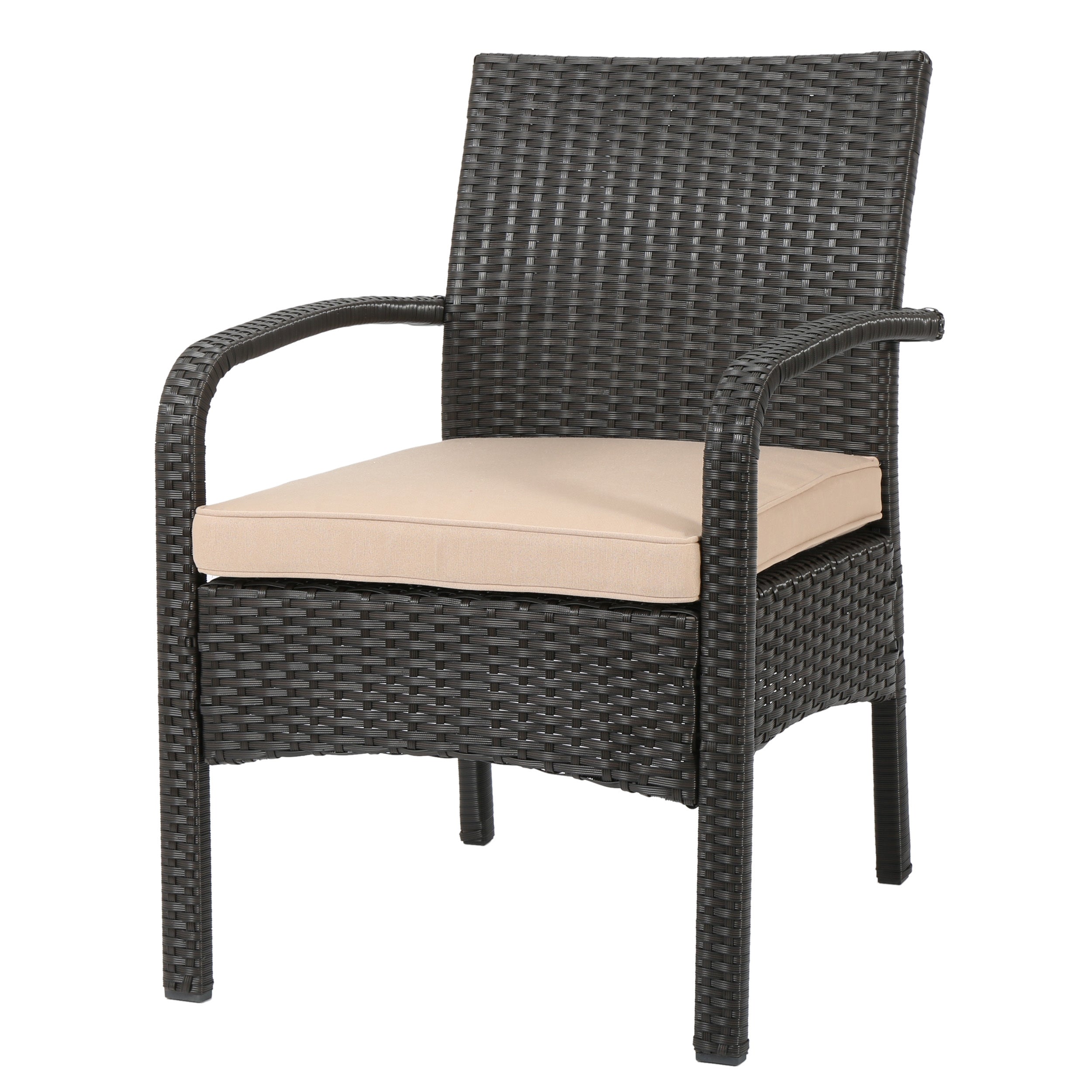 Cordoba KD Wicker Chair - Handwoven Rattan Outdoor Patio Furniture for Garden, Poolside & Balcony - Weather-Resistant & Stylish Lounge Seating
