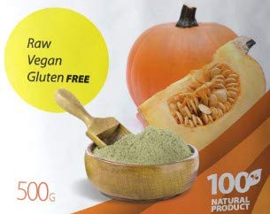 Organic Pumpkin Seed Powder - Gluten Free Flour 500g (18 oz) | High Protein Superfood | Eco Nava Brand | Perfect for Smoothies, Baking, Salads & Healthy Recipes | Vegan & Keto Friendly