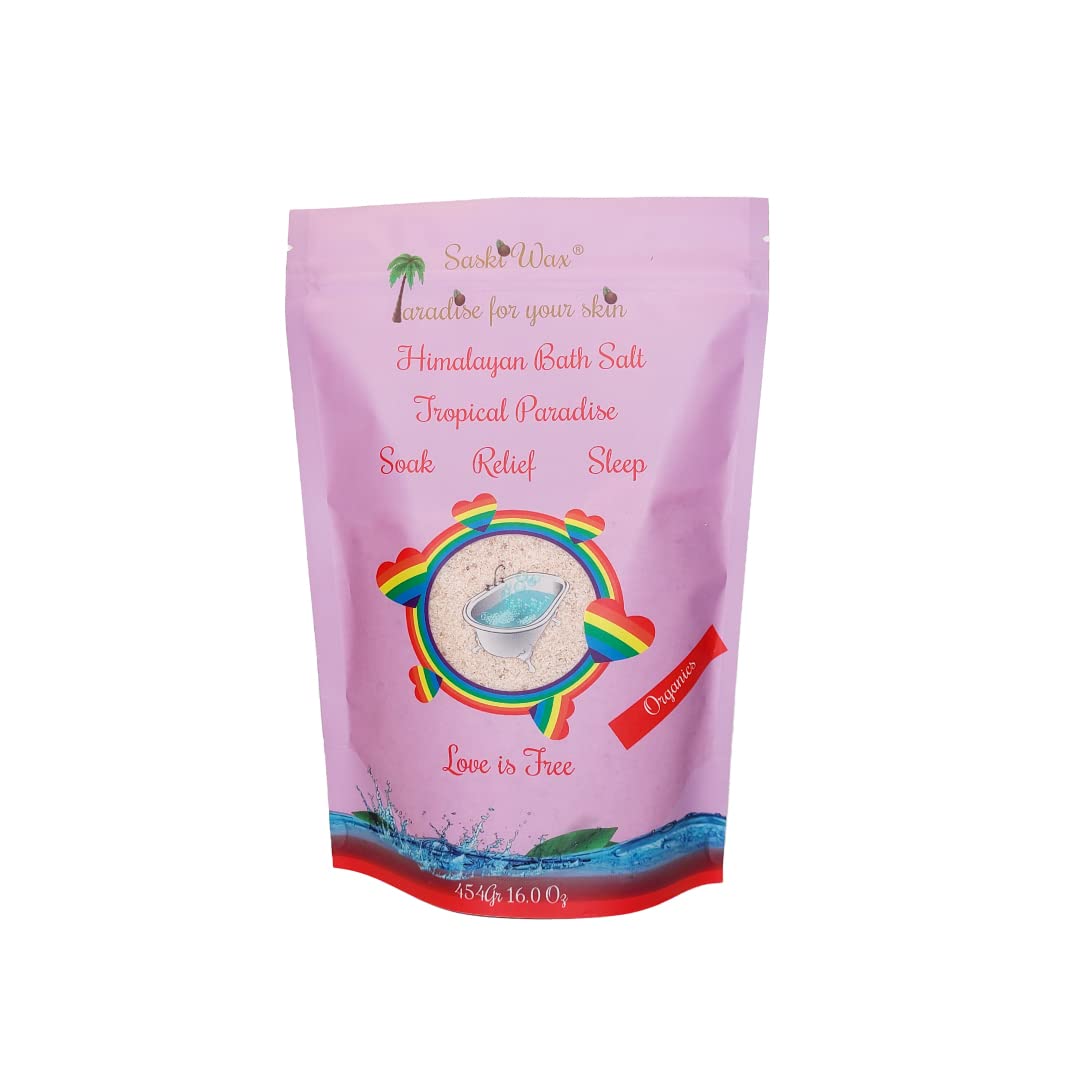 Himalayan Pink Bath Salt - Natural Relaxation & Detox for Spa, Aromatherapy | LGBTQ Friendly Tropical Paradise Gift