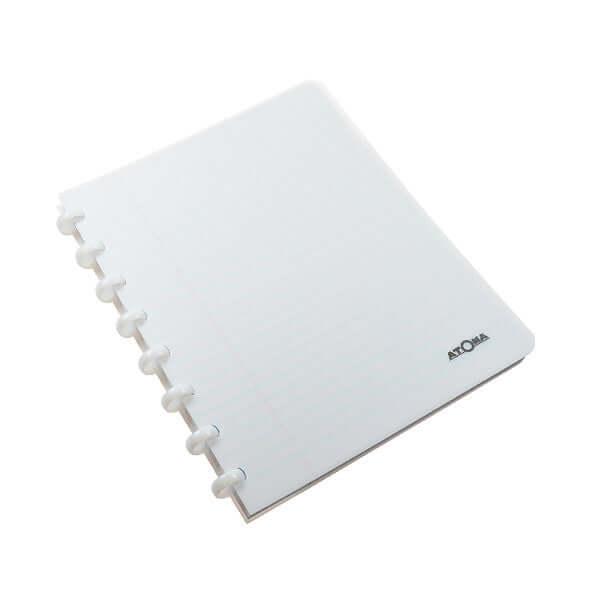 Atoma Classic Colours Polypropylene Cover Disc Bound Refillable Notebook 195 x 210mm - Perfect for Office, School & Creative Journaling