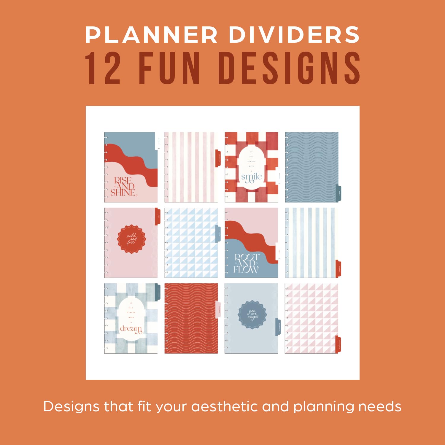 Happy Planner Sustainable Disc-Bound 12-Month Planner 2025 - Daily, Weekly & Monthly Layout, Classic Size (7