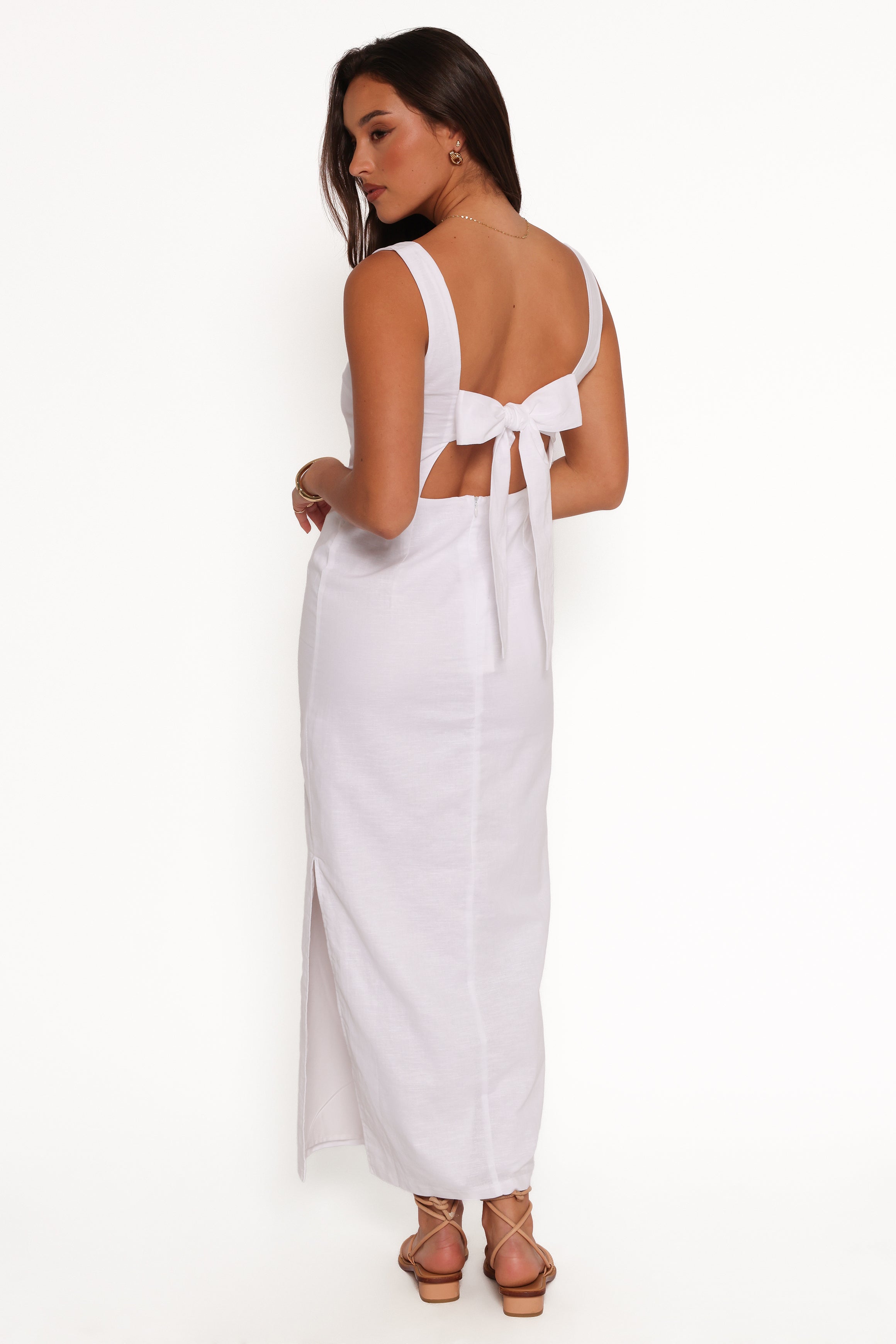 Emery Maxi Dress for Women - Flowy Long Summer Dress in White | Perfect for Beach, Vacation & Casual Outings